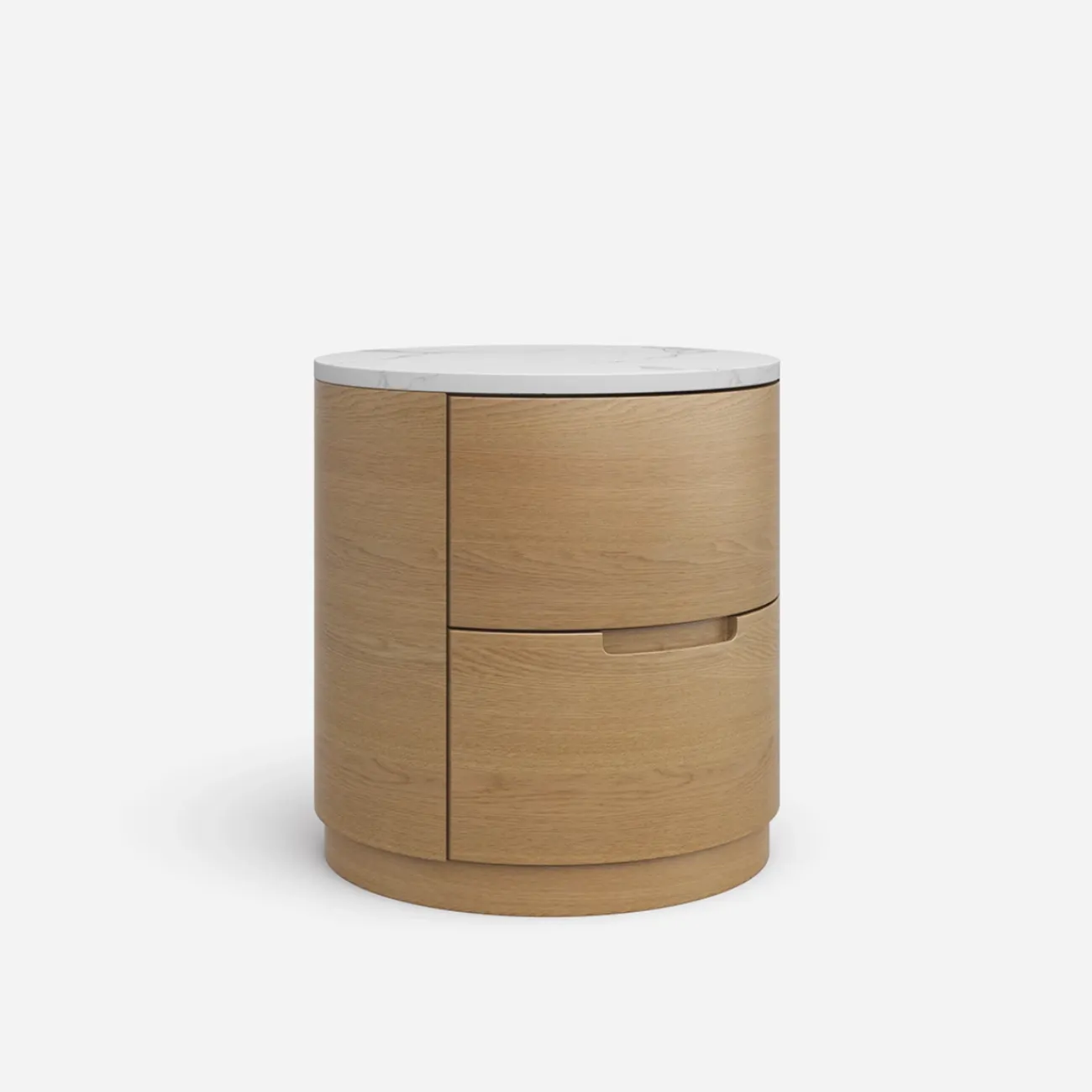 Простая и стильная прикроватная тумба с двумя выдвижными ящиками FINNNAVIAN Rhea 35603-29