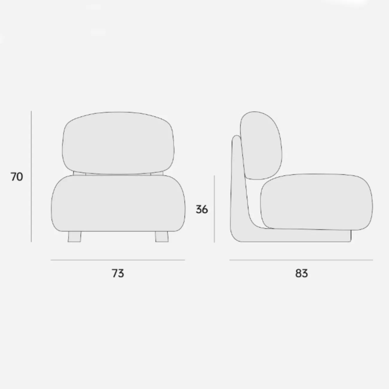 Современное тканевое кресло в ретро стиле FINNNAVIAN Otra 35606-29 Современное тканевое кресло в ретро стиле FINNNAVIAN Otra 35606-29