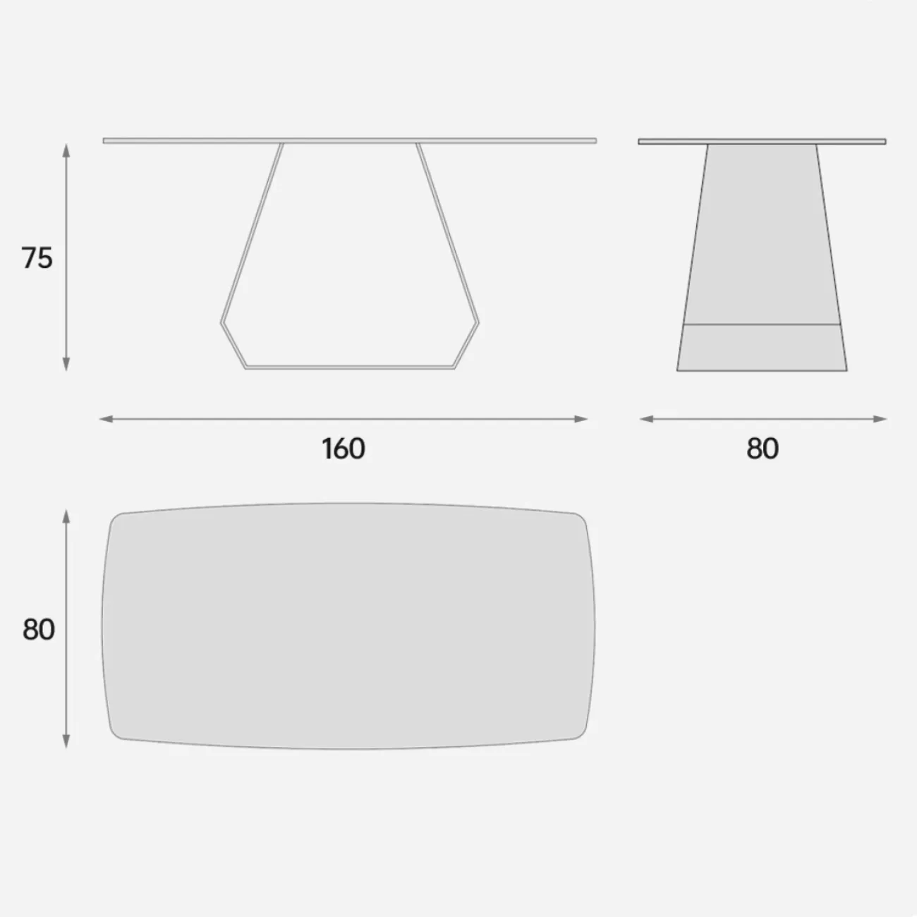 Итальянский прямоугольный обеденный стол из сланца FINNNAVIAN Lippa 35609-29