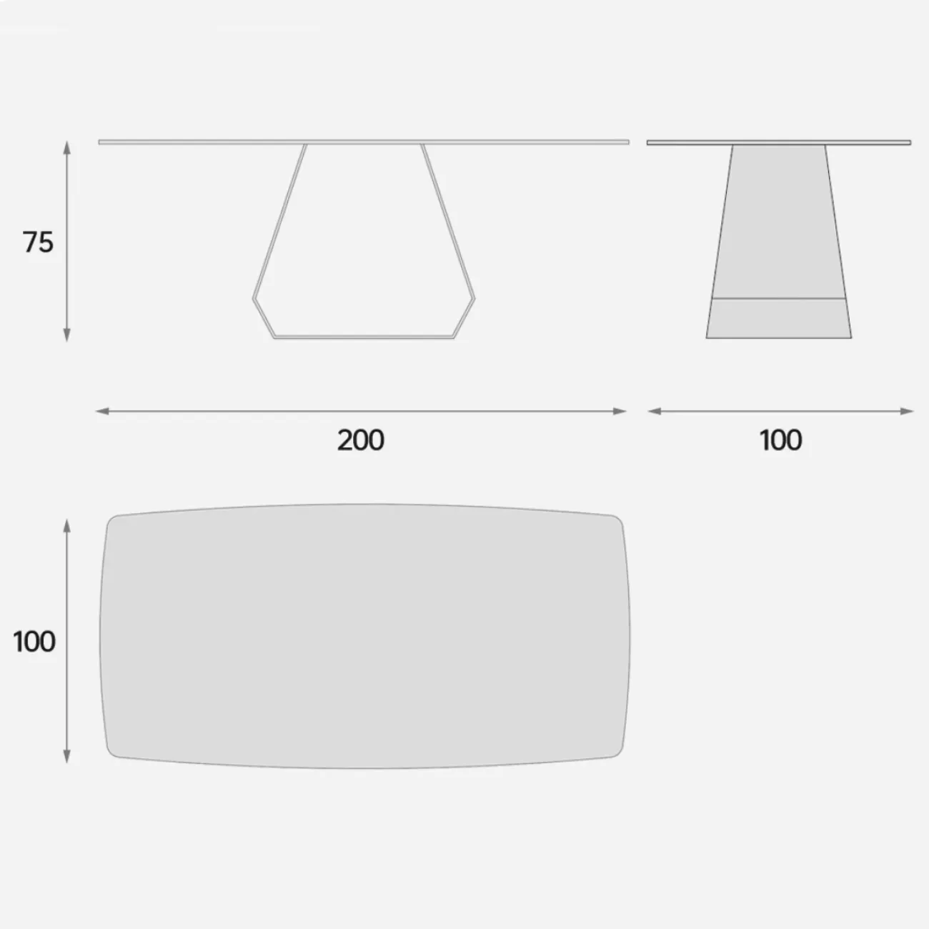 Итальянский прямоугольный обеденный стол из сланца FINNNAVIAN Lippa 35609-29