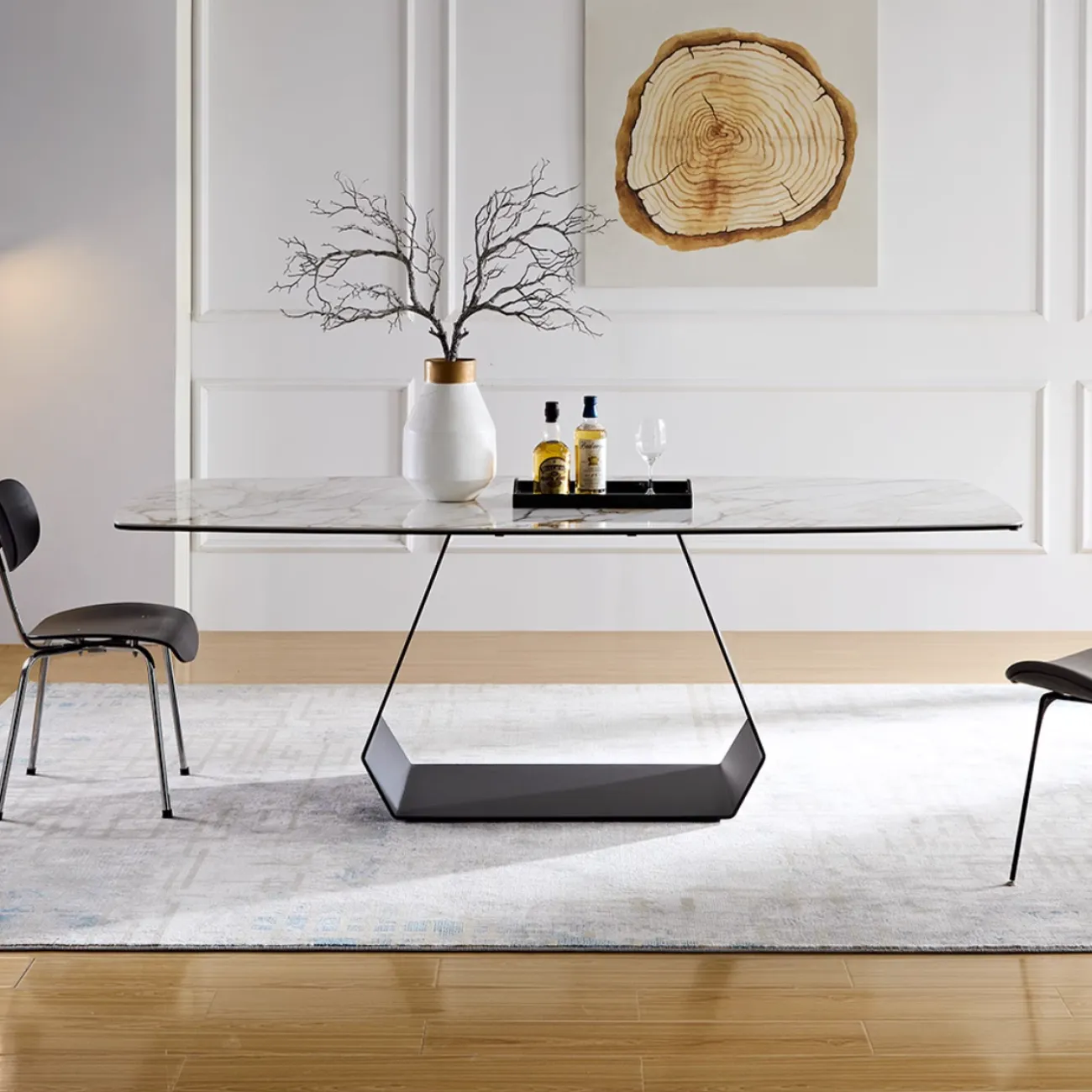 Итальянский прямоугольный обеденный стол из сланца FINNNAVIAN Lippa 35609-29