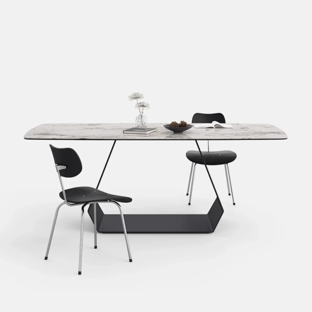 Итальянский прямоугольный обеденный стол из сланца FINNNAVIAN Lippa 35609-29