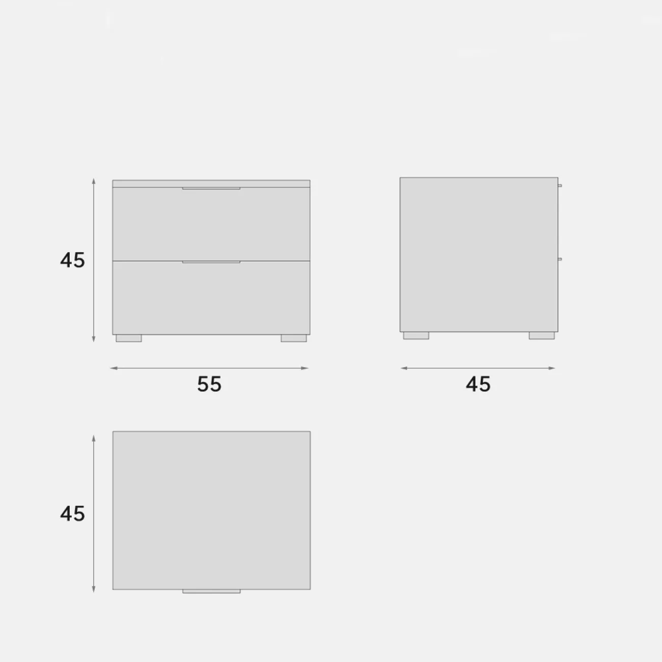 Прикроватная тумба с двойным выдвижным ящиком FINNNAVIAN Ava 35611-29 Прикроватная тумба с двойным выдвижным ящиком FINNNAVIAN Ava 35611-29