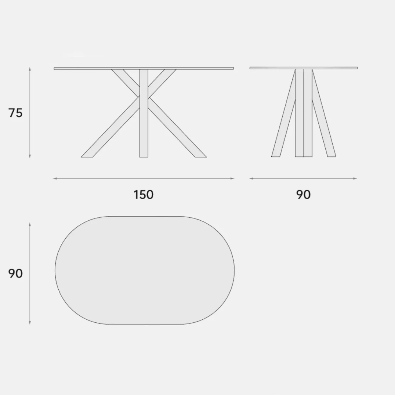 Современный дизайнерский обеденный стол из кварца FINNNAVIAN Leandro 35612-29