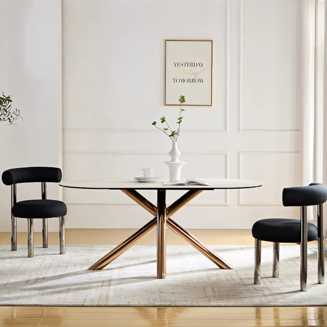 Современный дизайнерский обеденный стол из кварца FINNNAVIAN Leandro 35612-29