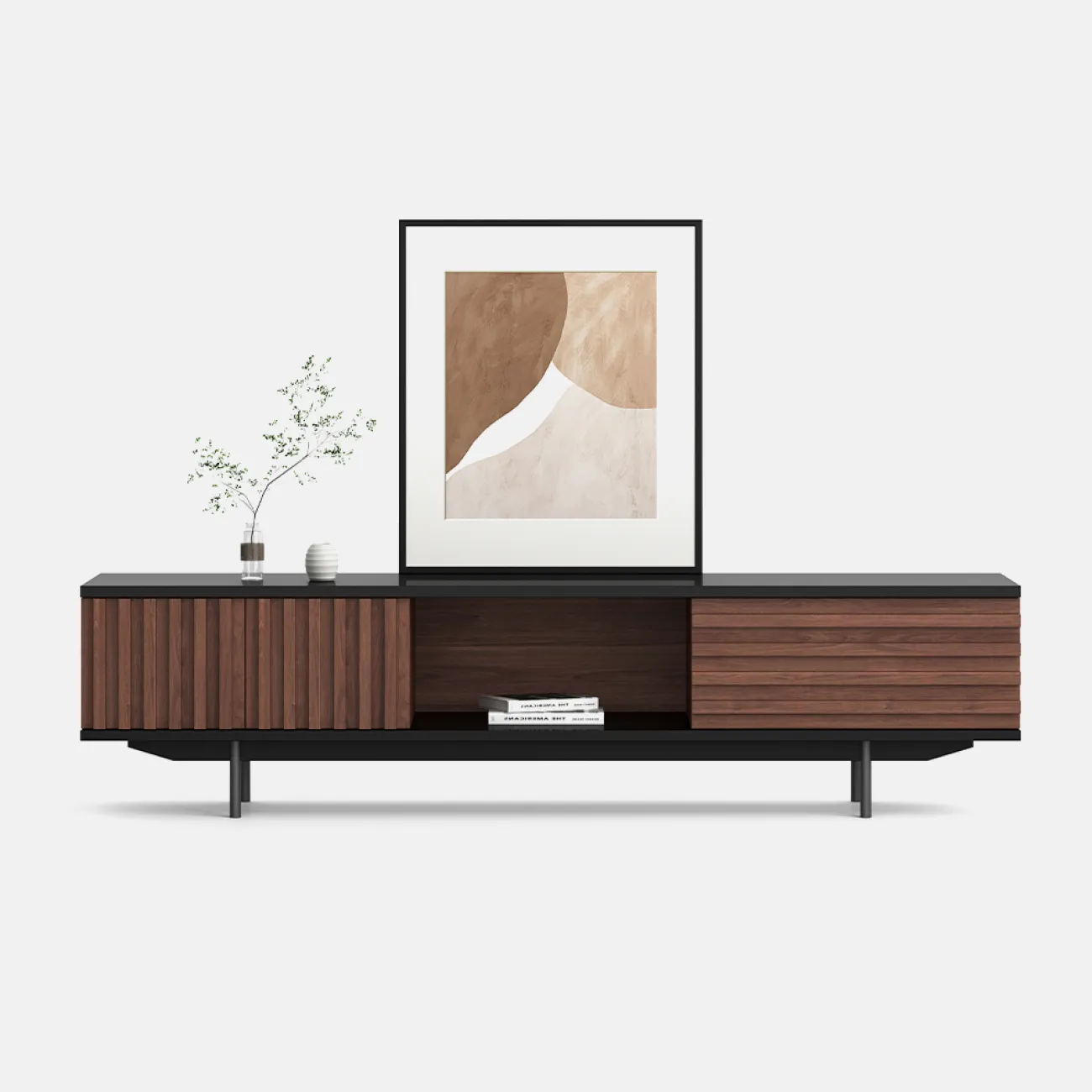 Шкафы под ТВ с высокими ножками и местом для хранения FINNNAVIAN Munro 35616-29