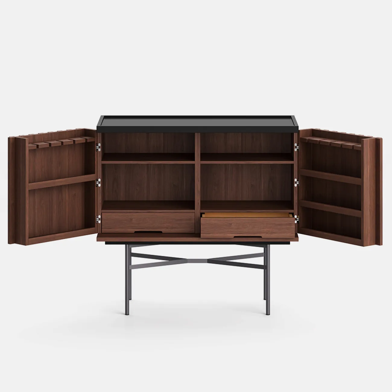 Современный ретро винный шкаф с боковым шкафчиком FINNNAVIAN Munro 35617-29 Современный ретро винный шкаф с боковым шкафчиком FINNNAVIAN Munro 35617-29