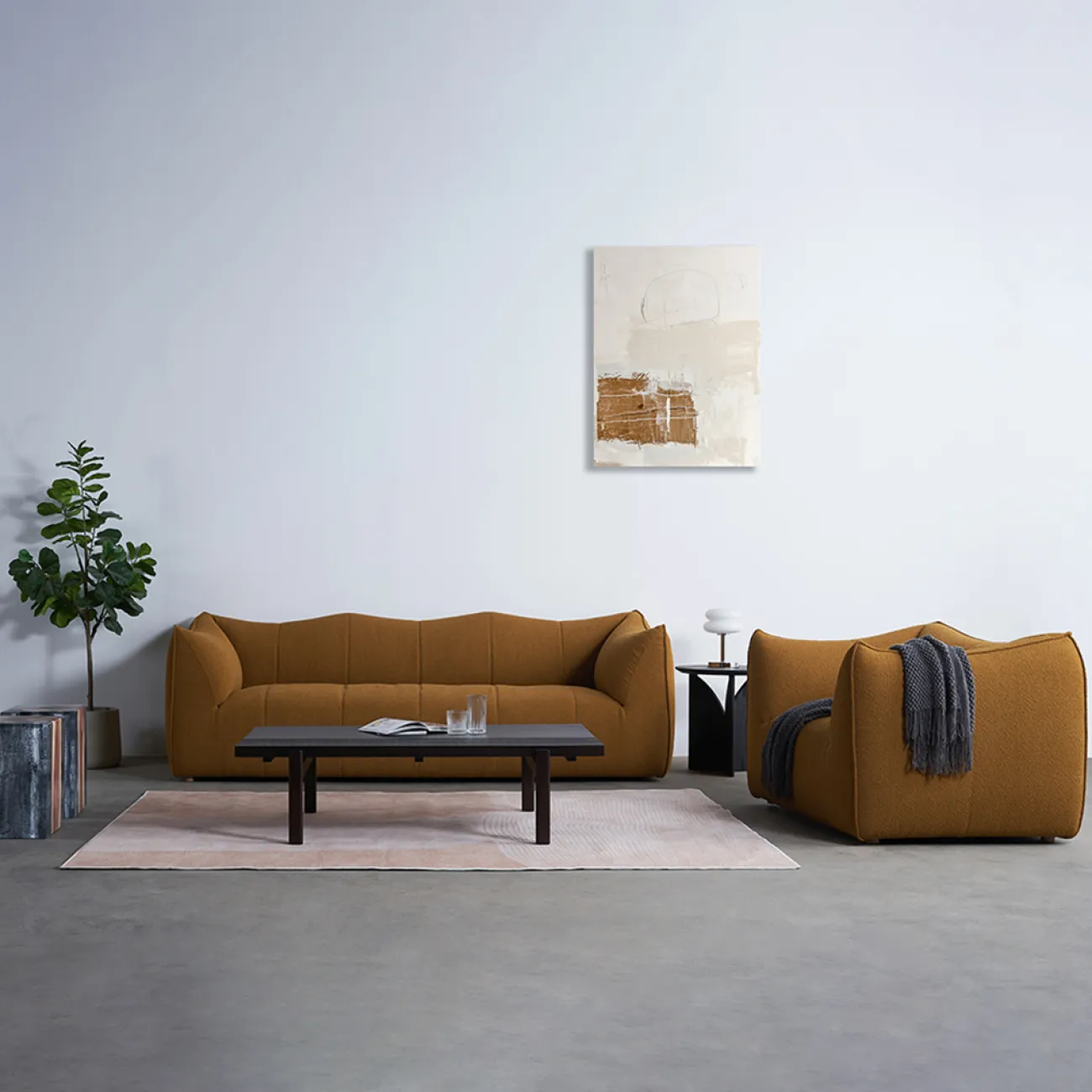 Дизайнерский диван в стиле ваби-саби FINNNAVIAN  Paidge 35618-29