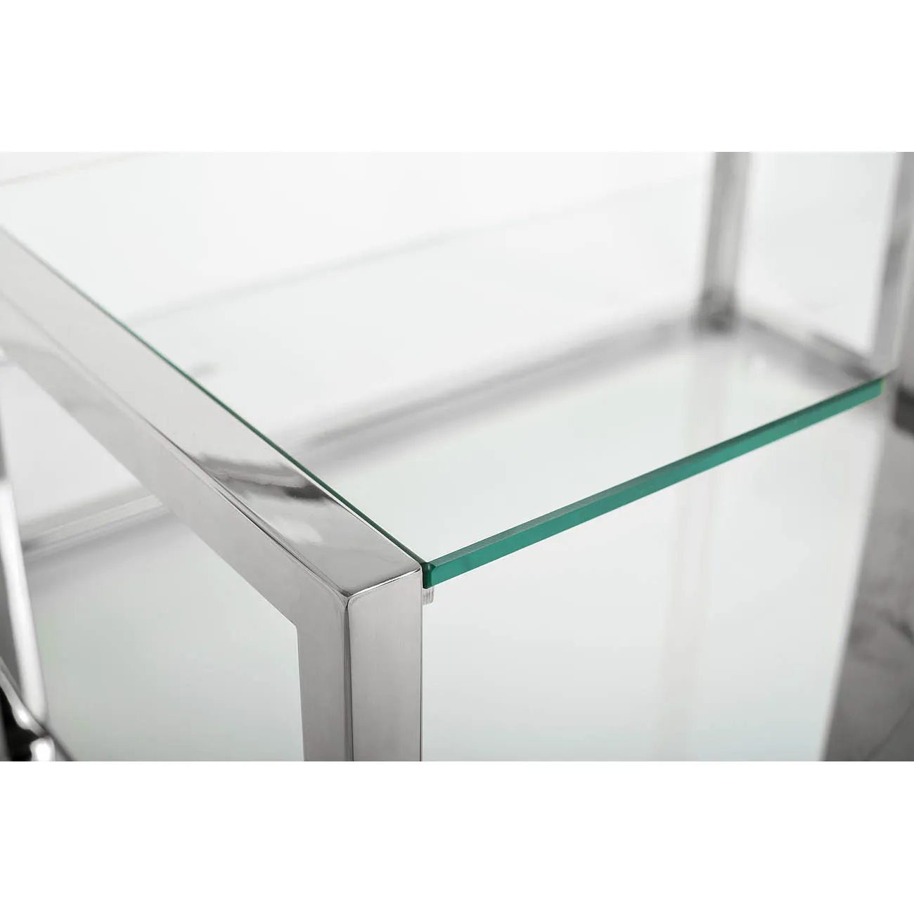 Стеллаж с прозрачным стеклом (хром) GY-SH8005 от LaLume
