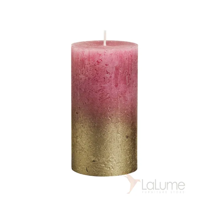 Свеча декоративная красная с золотом 103668646793 от LaLume