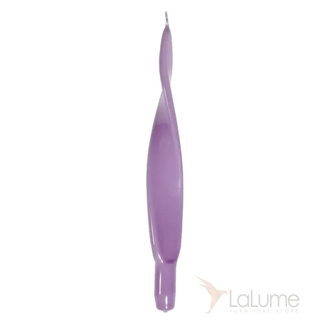 Свеча витая Ленточка сиреневая 100034 от LaLume Свеча витая Ленточка сиреневая 100034 от LaLume