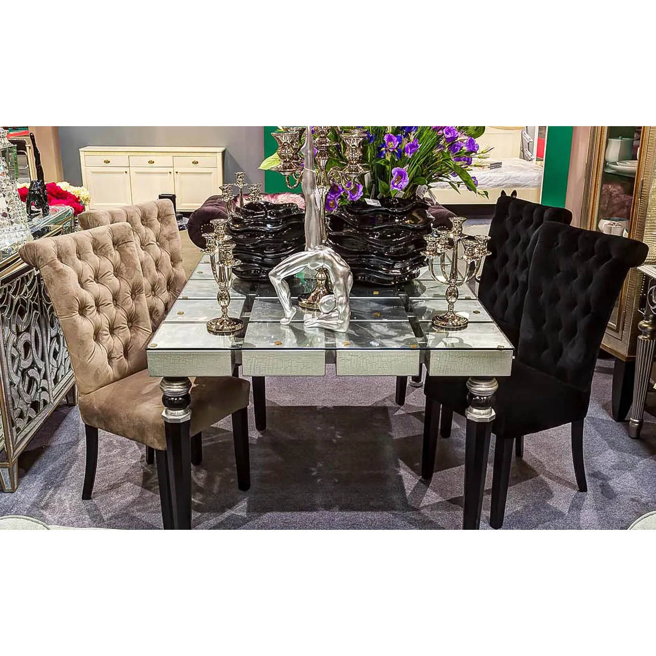 Канделябр серебристый пятирожковый 2K3115033 от LaLume