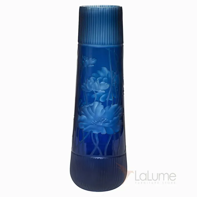 Ваза стеклянная синяя HJ1559-50-M67 от LaLume