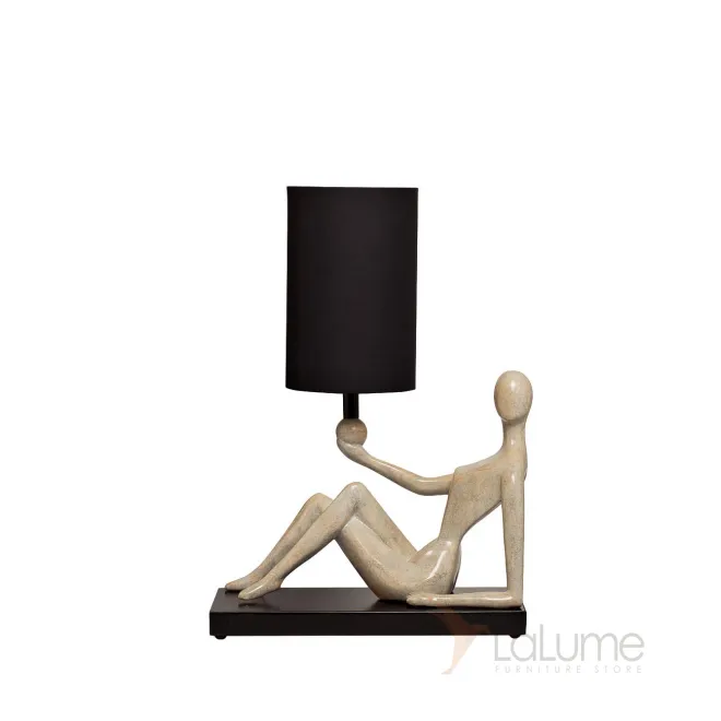 Лампа настольная  Женщина  (черный плафон) ART-4441-LM
