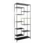 Стеллаж с черным стеклом (хром) 46AS-SH1408-SILVER от LaLume