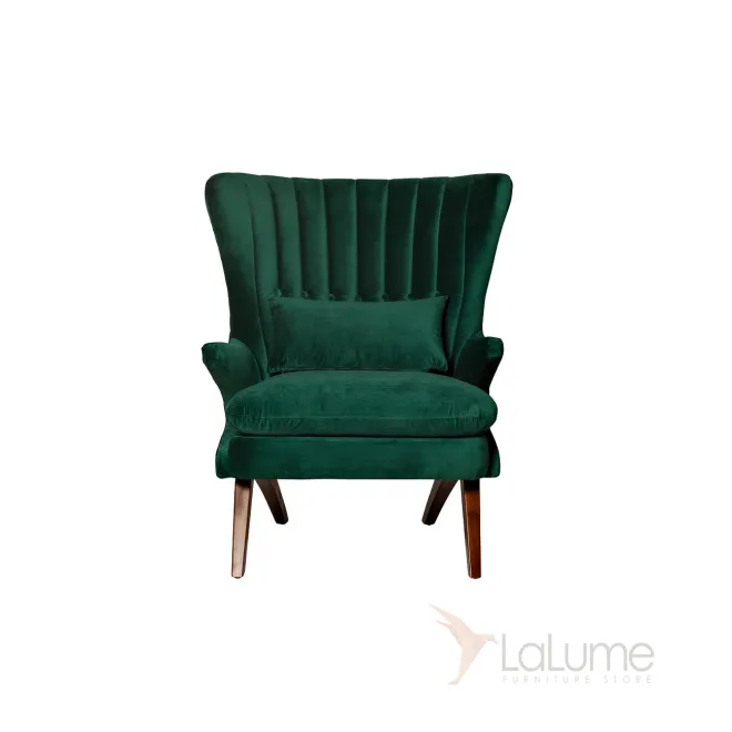 Кресло зеленое велюровое DY-733