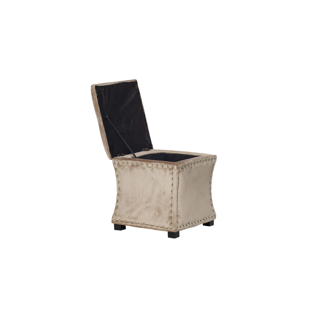 Банкетка с крышкой велюровая (бежевая) 24YJ-5005-06413 от LaLume Банкетка с крышкой велюровая (бежевая) 24YJ-5005-06413 от LaLume