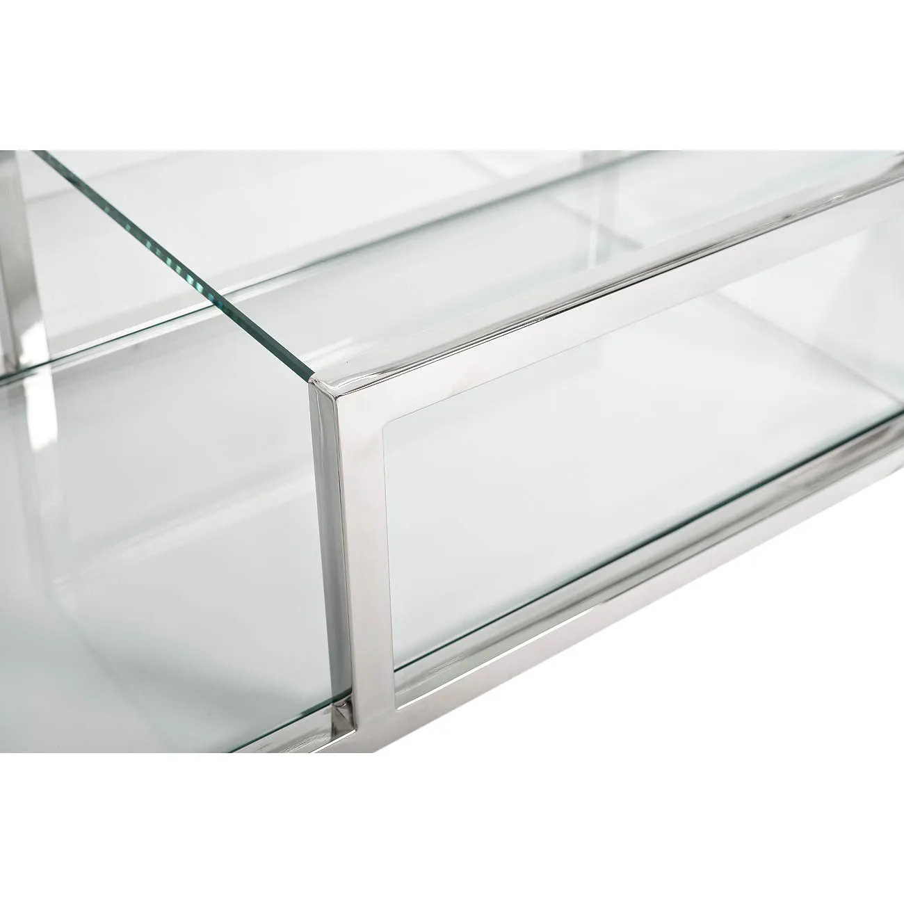 Стеллаж с прозрачным стеклом (хром) GY-SH8005 от LaLume