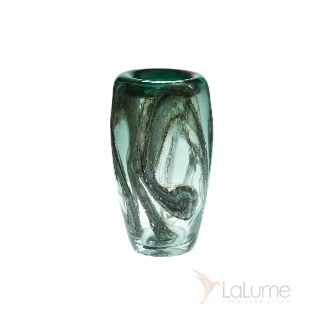 Ваза стеклянная зеленая HJ4143-35-Q88 от LaLume Ваза стеклянная зеленая HJ4143-35-Q88 от LaLume