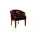 Кресло кожаное клубное темно-коричневое PJC347-PJ044 от ImperiumLOFT