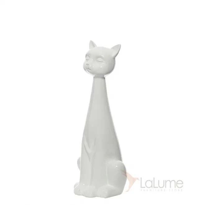 Статуэтка  Белый кот  C5011285 бел.