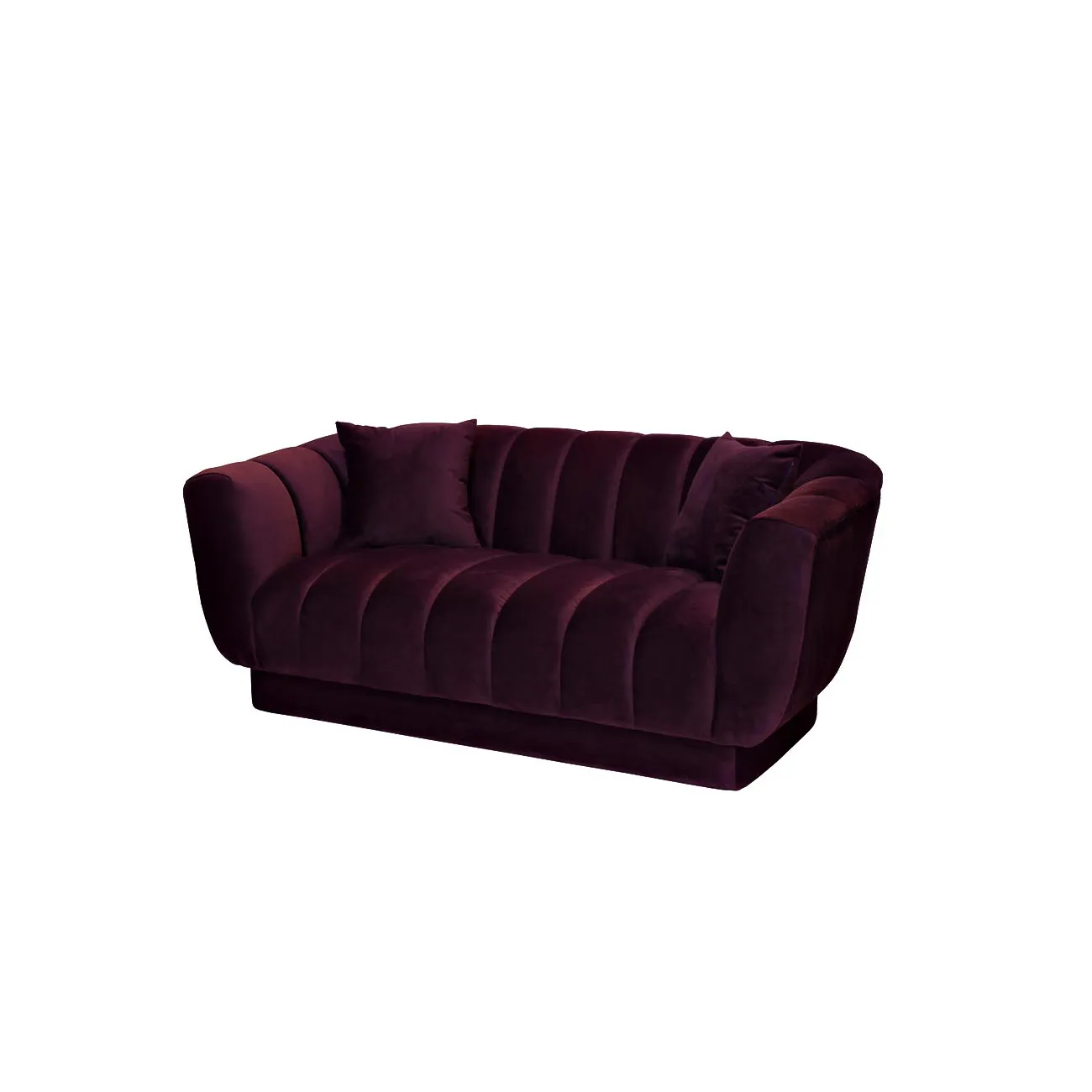 Диван двухместный велюровый темно-фиолетовый ZW-81102 DVI от LaLume
