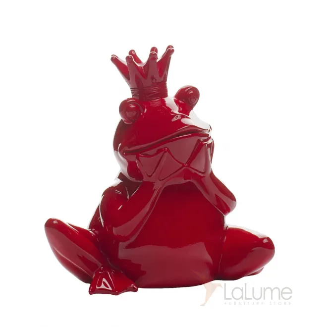 Статуэтка Лягушка-Королева (красная) D2020красная от ImperiumLOFT
