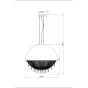 Светильник потолочный с черным плафоном K2DM600-5BL от LaLume