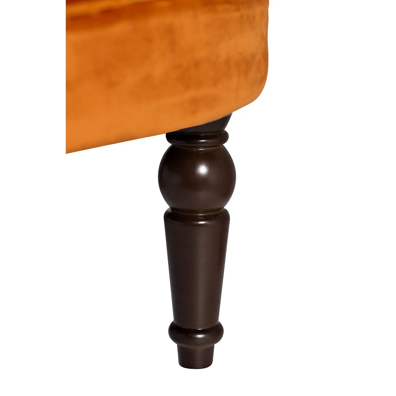 Кресло низкое терракотовое велюровое 24YJ-8044B от LaLume