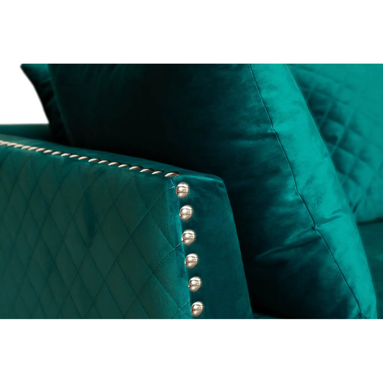 Диван Sorrento трехместный велюровый бирюзовый SORRENTO2K-БИРЮЗА-Bel21 от LaLume