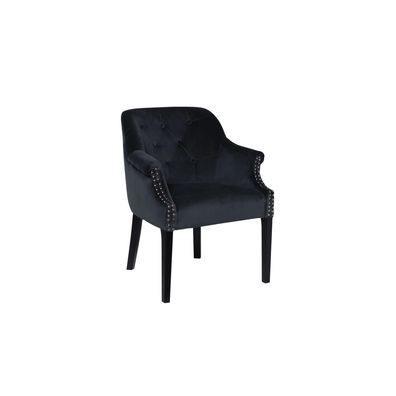 Кресло велюровое темно-серое 46AS-AR2357-DGREY от LaLume Кресло велюровое темно-серое 46AS-AR2357-DGREY от LaLume