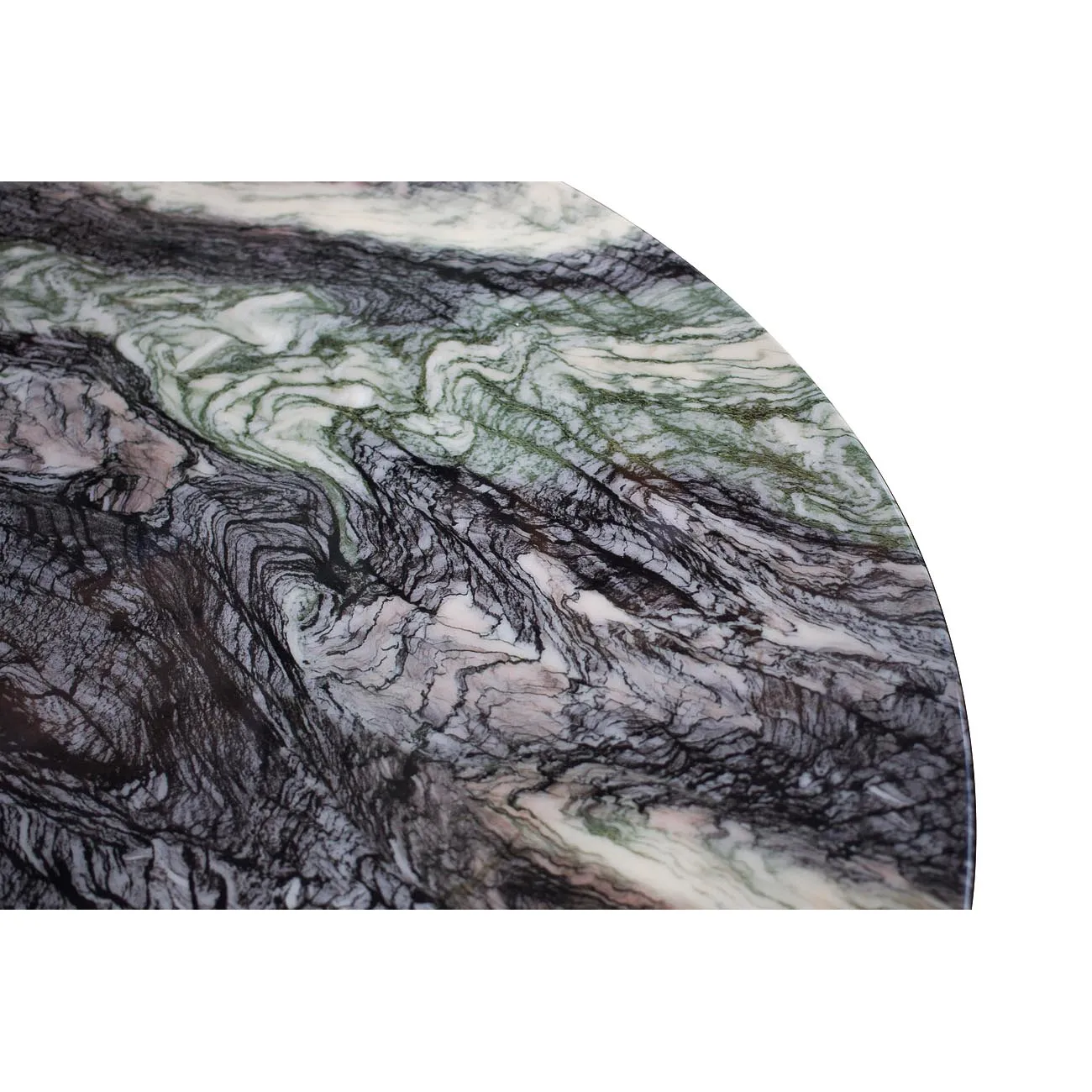 Стол обеденный овальный черный 33FS-DT3056-BL от LaLume