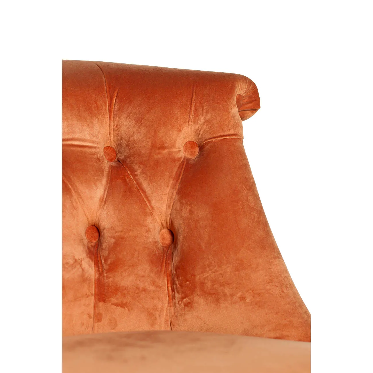 Кресло низкое терракотовое велюровое 24YJ-8044B от LaLume