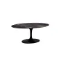 Стол обеденный овальный черный 33FS-DT3056-BL от LaLume