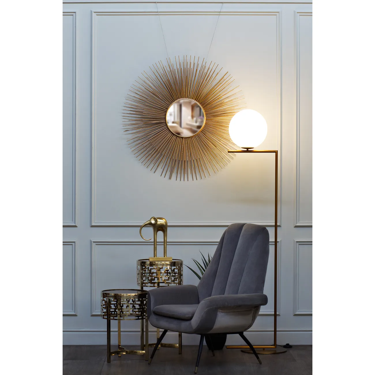 Журнальный столик круглый золотой 13RXFS5080M-GOLD от LaLume Журнальный столик круглый золотой 13RXFS5080M-GOLD от LaLume