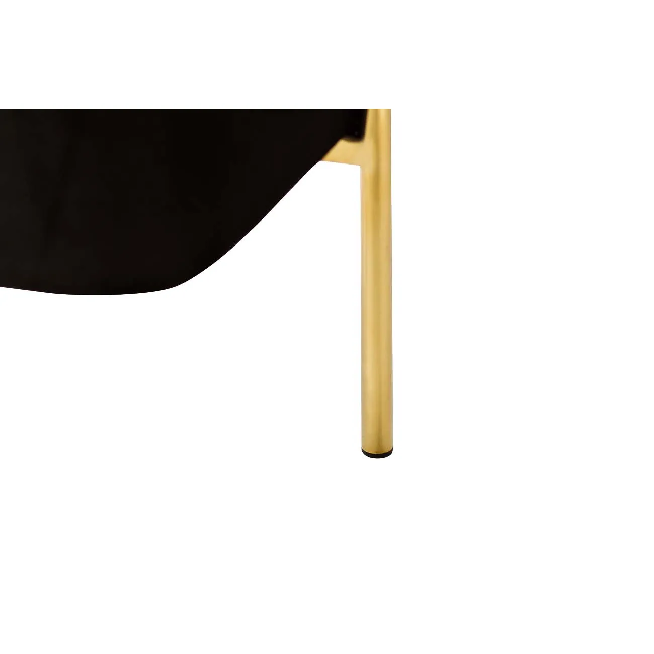 Банкетка черная велюровая GY-BEN7772GOLD-BL от LaLume Банкетка черная велюровая GY-BEN7772GOLD-BL от LaLume