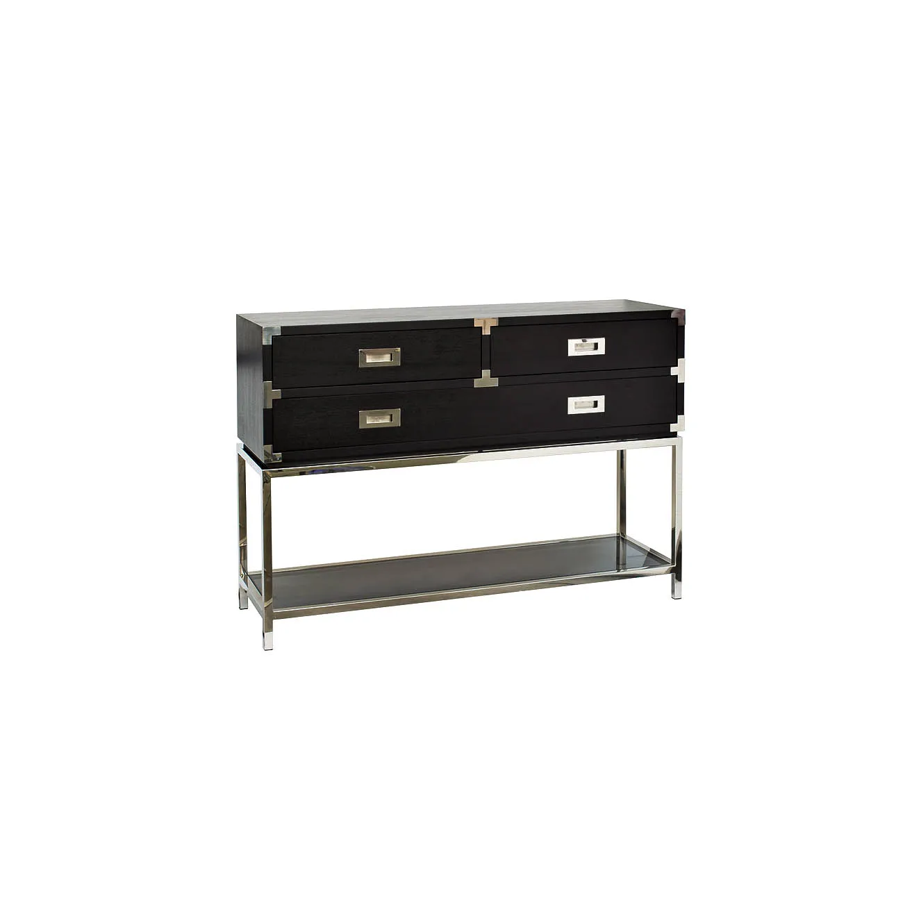 Консоль черная с ящиками 46AS-CT4116-BL от LaLume