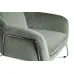 Кресло на металлическом каркасе велюровое светло-оливковое 46AS-AR2976-OLV