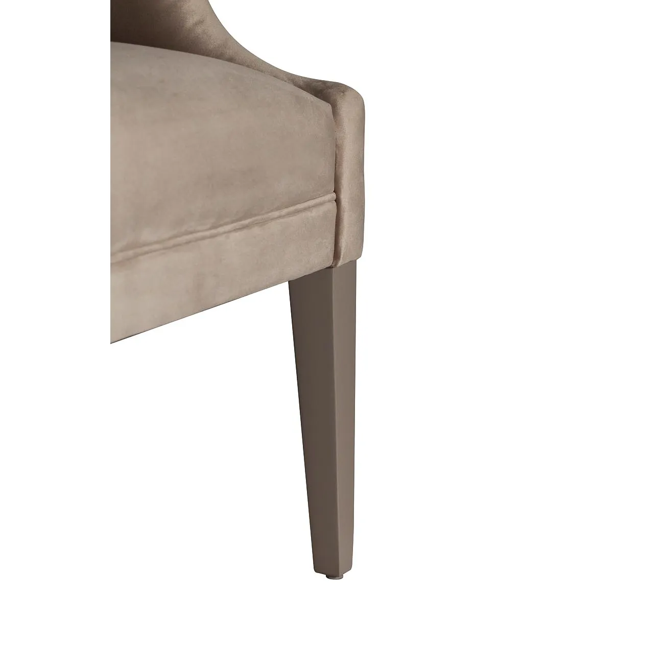 Кресло серое низкое велюровое ZW-857 GRE от LaLume