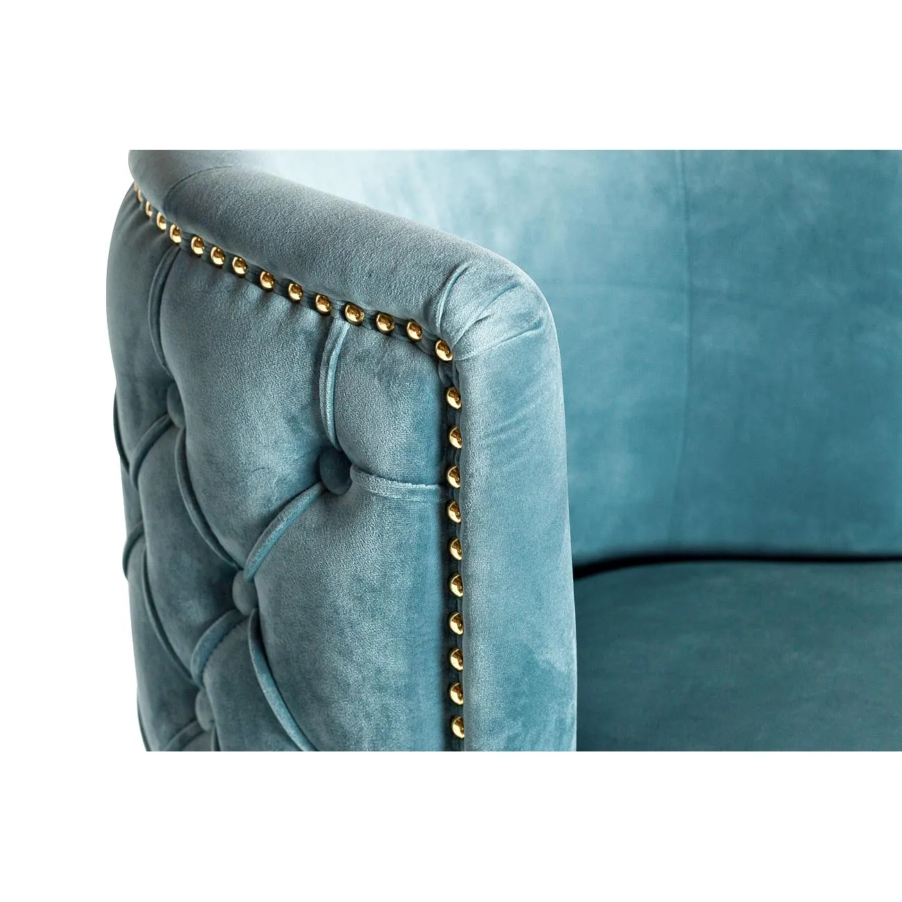 Стул барный велюровый бирюзовый 48MY-4116-B TUR от LaLume