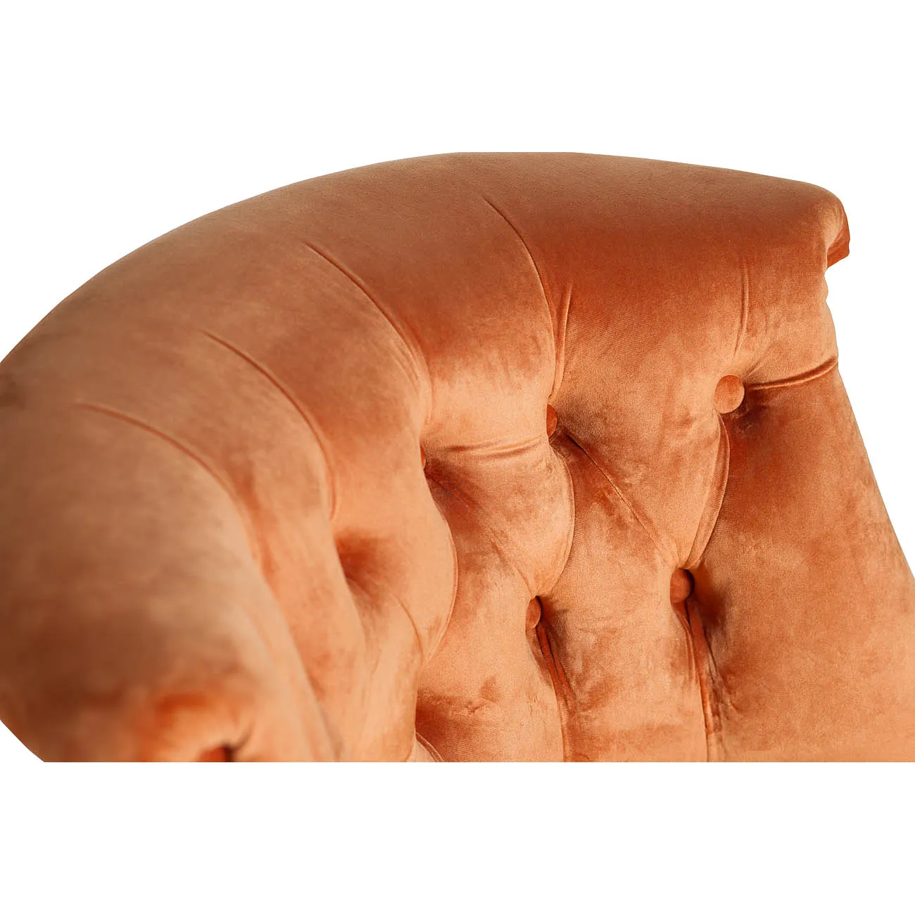 Кресло низкое терракотовое велюровое 24YJ-8044B от LaLume