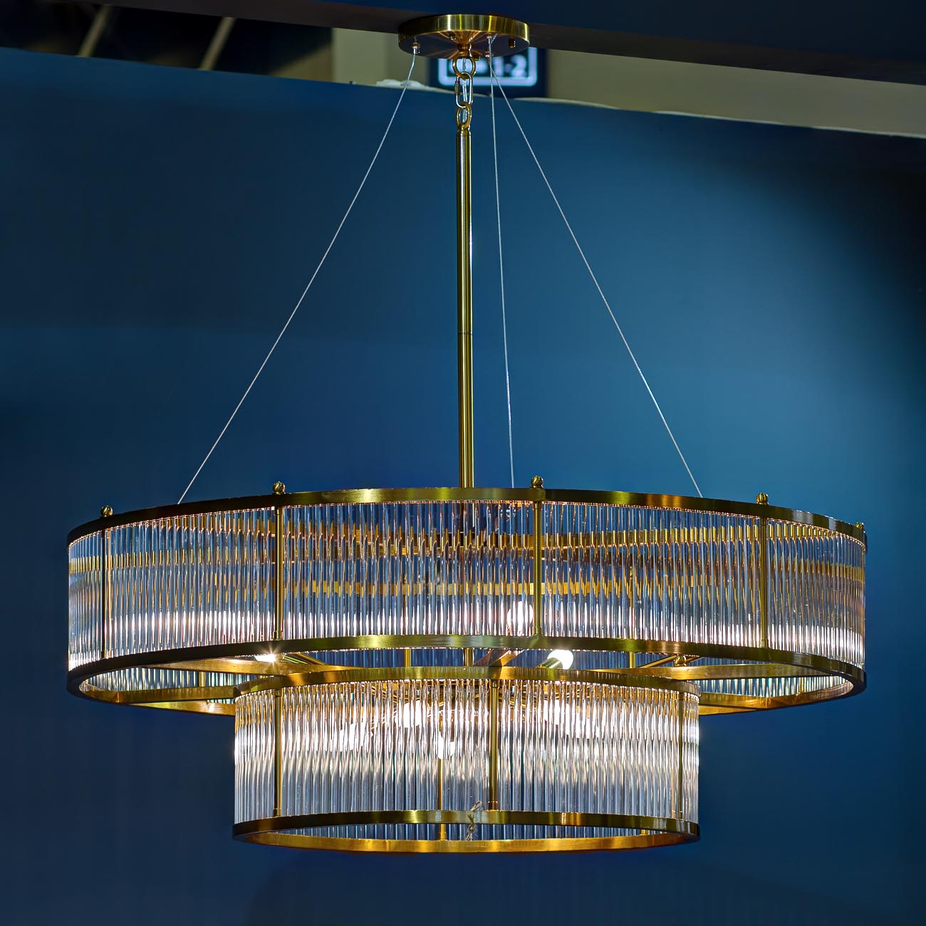 Люстра стеклянная (золотая) K2KR806-10BR от LaLume Люстра стеклянная (золотая) K2KR806-10BR от LaLume