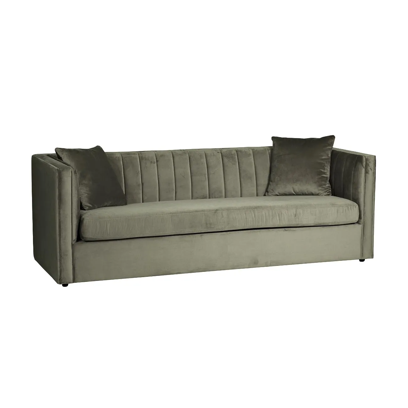 Диван Paolo трехместный раскладной оливково-серый PAOLO2K-ОЛИВК-Bel17 от LaLume