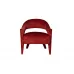 Кресло бархатное темно-красное ZW-781BN39