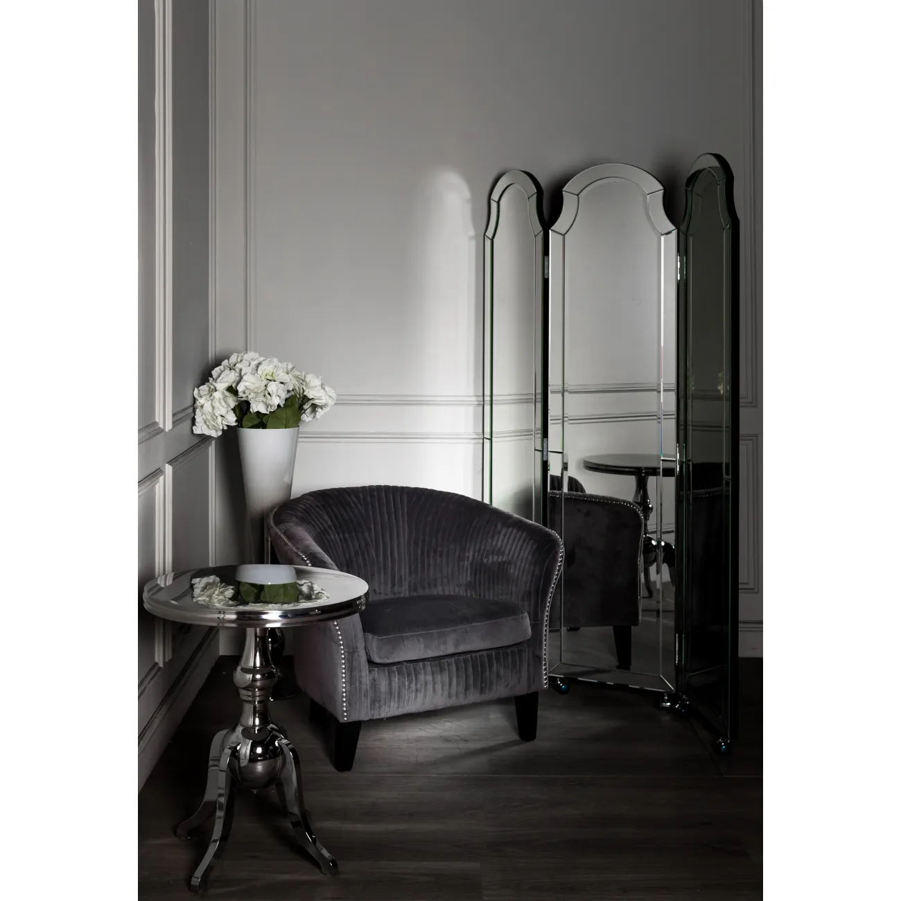 Ширма зеркальная на колесах KFC799 от LaLume