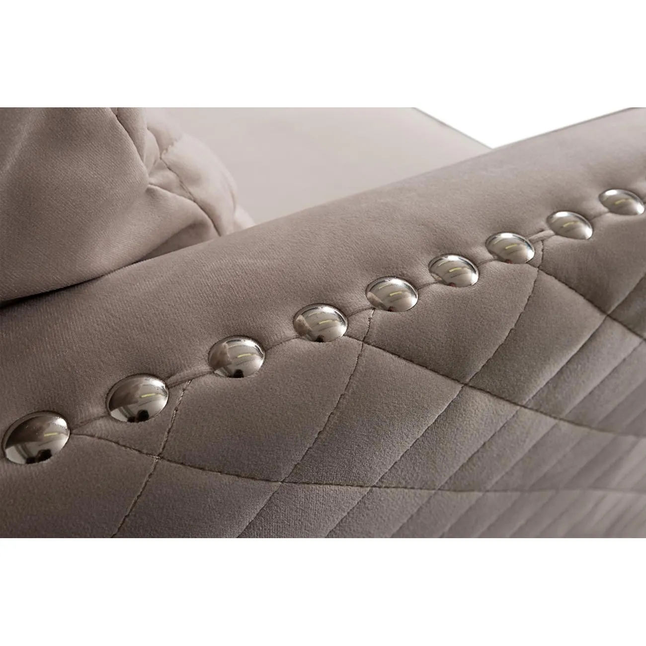 Диван Sorrento трехместный велюровый крем-брюле SORRENTO2K-КР-БРЮЛЕ-Bel42 от LaLume