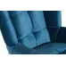 Кресло вращающееся синее велюровое ZW-868 BLU SS