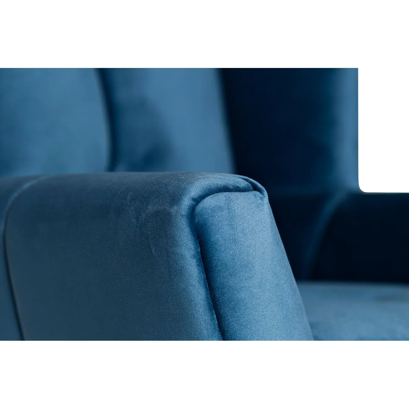 Кресло вращающееся синее велюровое ZW-868 BLU SS от LaLume