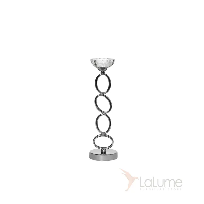 Подсвечник хрустальный на металлической ножке 2K153157 от LaLume