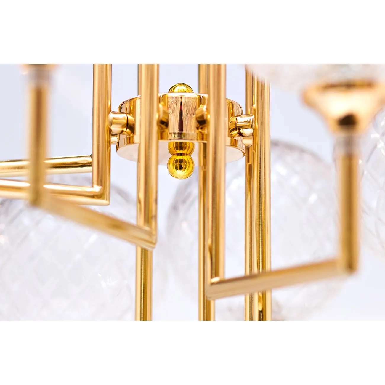 Светильник потолочный 6 плафонов (золотой) K2KG01P-8G от LaLume